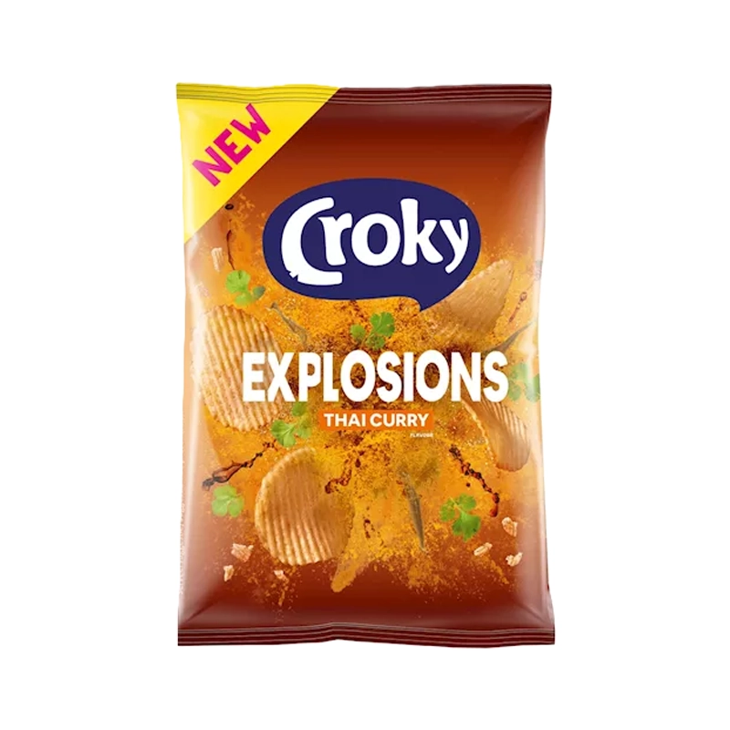 Croky Chips Explosions Thai Curry 40 gram