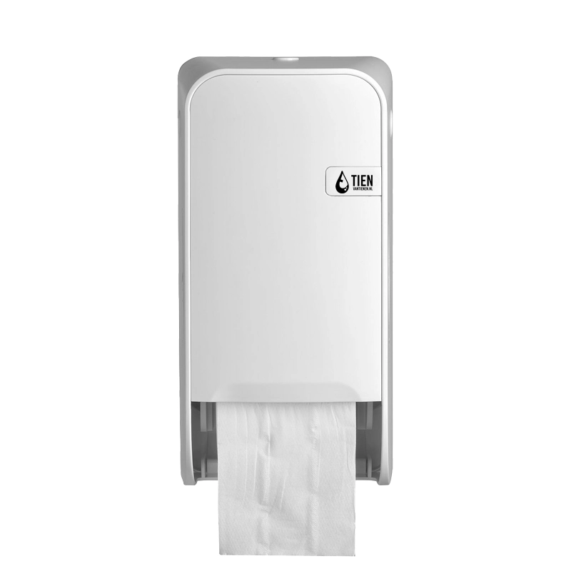 TIEN dispenser duo toiletrolhouder doprollen wit