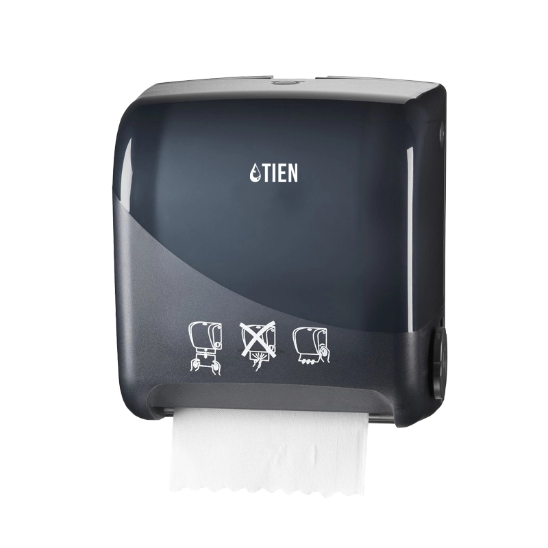 TIEN dispenser handdoekrol zwart
