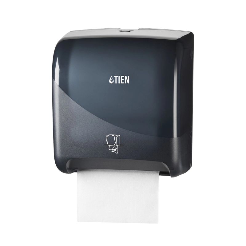 TIEN dispenser handdoekrol automatisch zwart