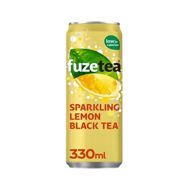 Fuze tea sparkling black tea - sleekcan (24 x 33 cl)