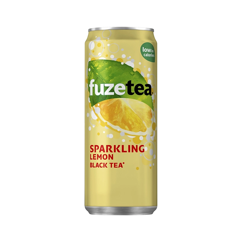 Fuze tea sparkling black tea - sleekcan (24 x 33 cl)