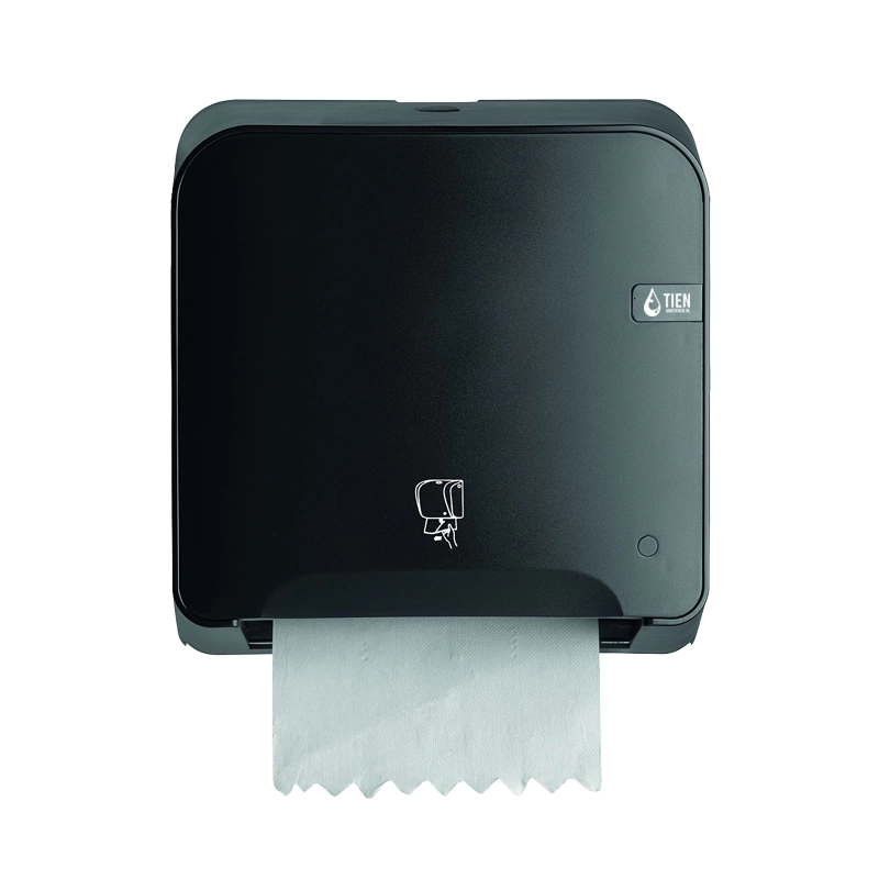 TIEN dispenser handdoekrol mini matic automatisch zwart