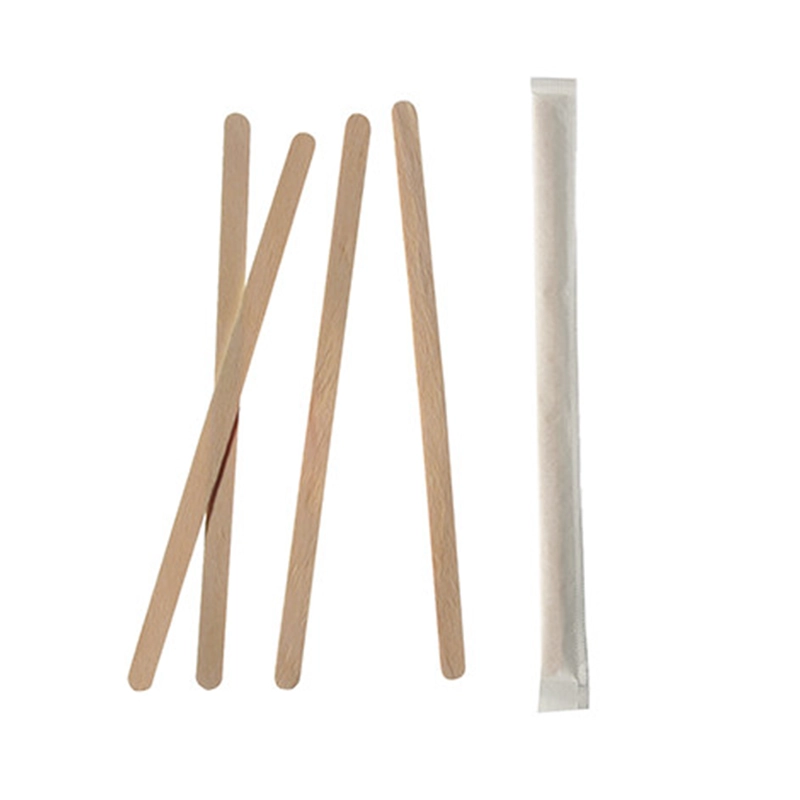 Roerstaafjes hout 14cmx6mm per stuk verpakt