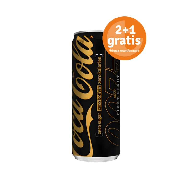 Coca-Cola Zero Sugar Zero Caffeine sleekcan (24x33cl)