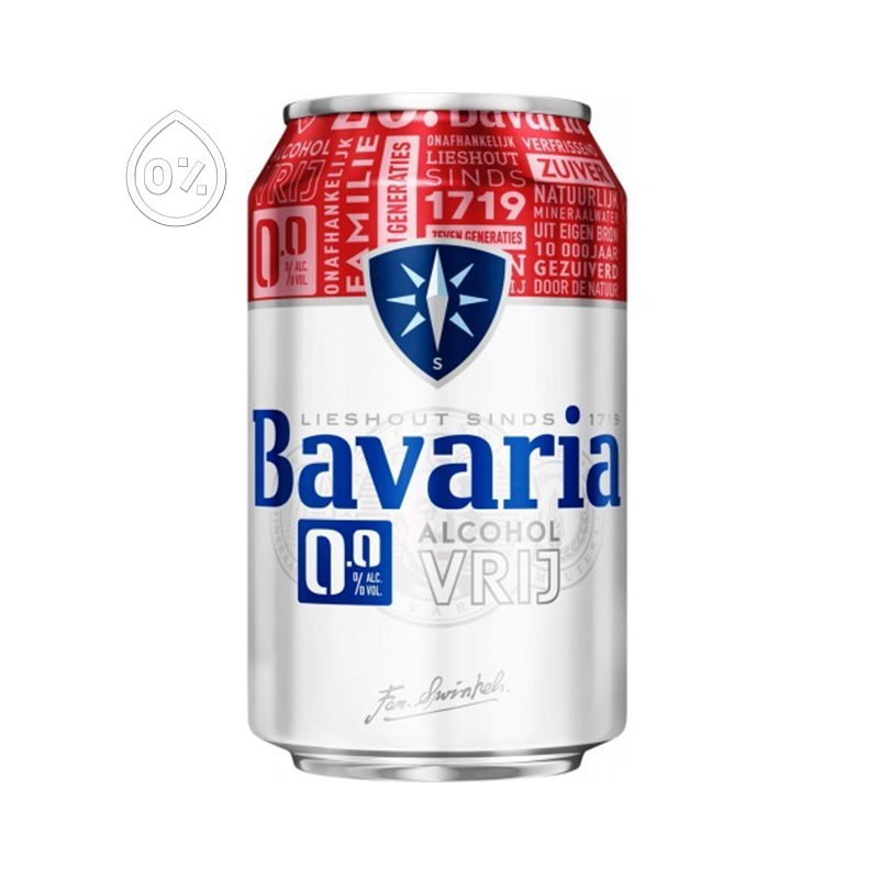 Bavaria bier 0% - blik