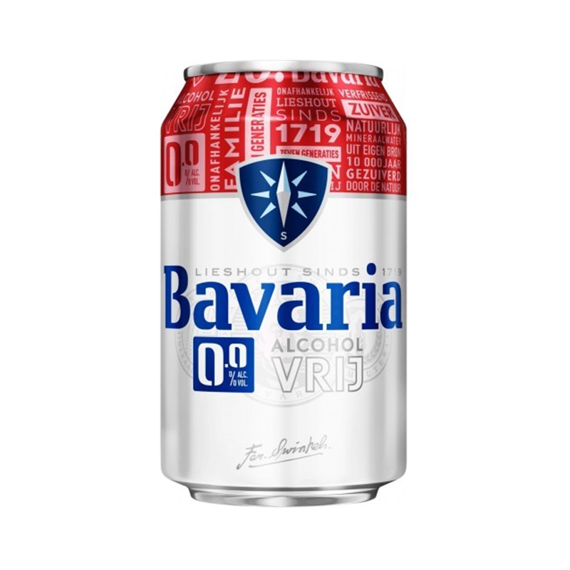Bavaria bier 0% - blik
