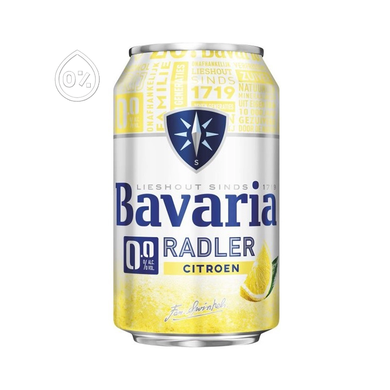 Bavaria Radler lemon 0% bier - blik