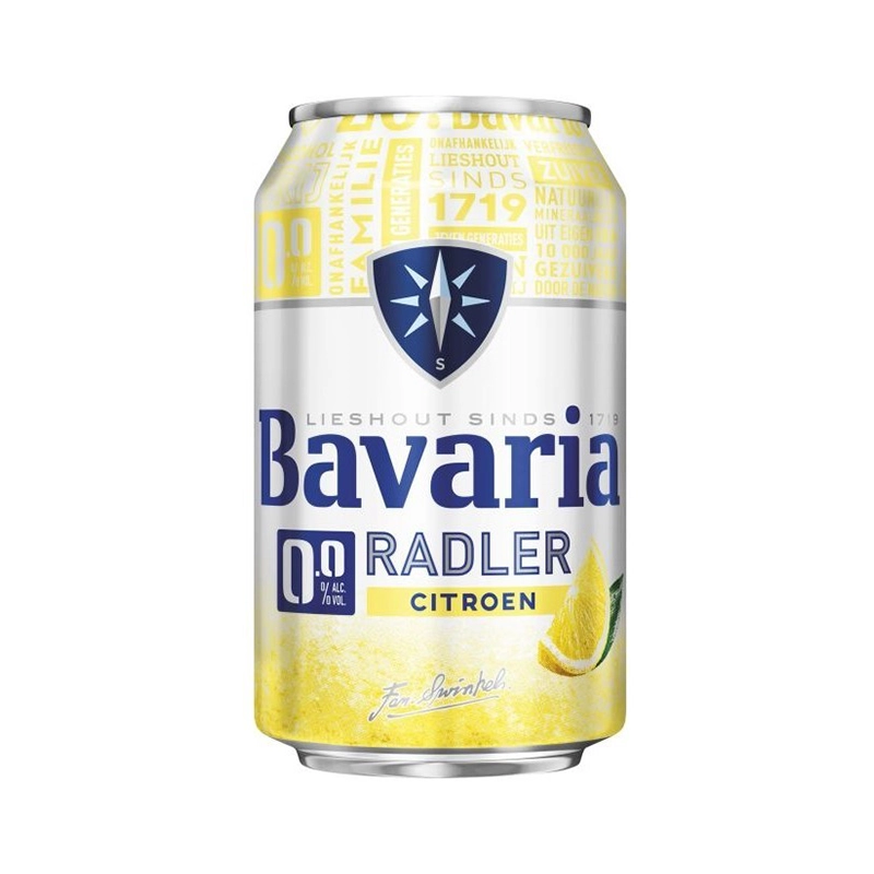 Bavaria Radler lemon 0% bier - blik