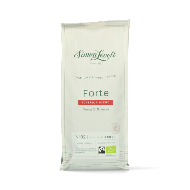 Simon Lévelt Café Organico Forte snelfiltermaling Fairtrade biologisch