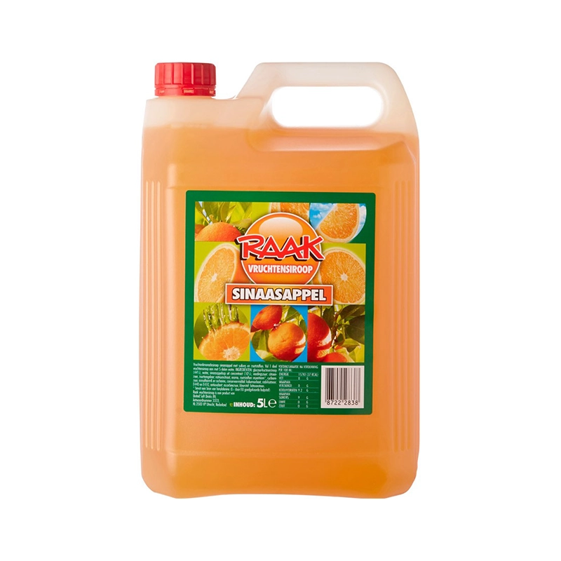 Raak vruchtensiroop sinaasappel 5 liter